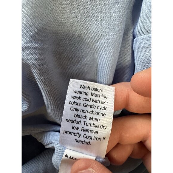 Nine West Shirt Dress Women Size XXL Midi Polyester Colorful Office Teacher City - Picture 9 of 12